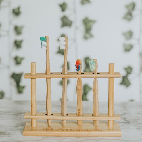 OLA BAMBOO - Porte-brosses à dents en bambou - Accessoires soins | Samara & Co