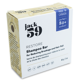 JACK59 - Barre de shampoing "Restore" - Élimine 3 bouteilles en plastique