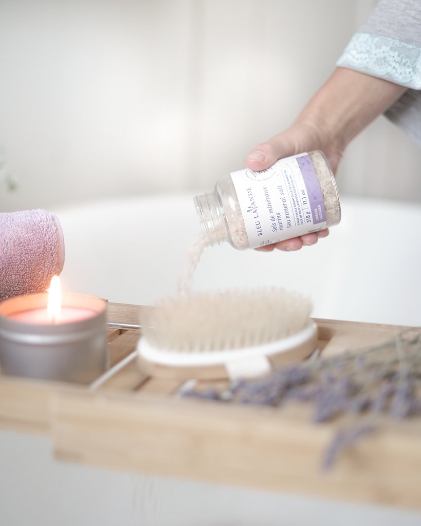 BLEU LAVANDE - Sel de minéraux marins 100% naturels - Relaxant - Soins corps | Samara & Co