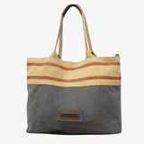 TERRA ORGANICA - Tote bag - made of Organic Jute and Recycled Leather