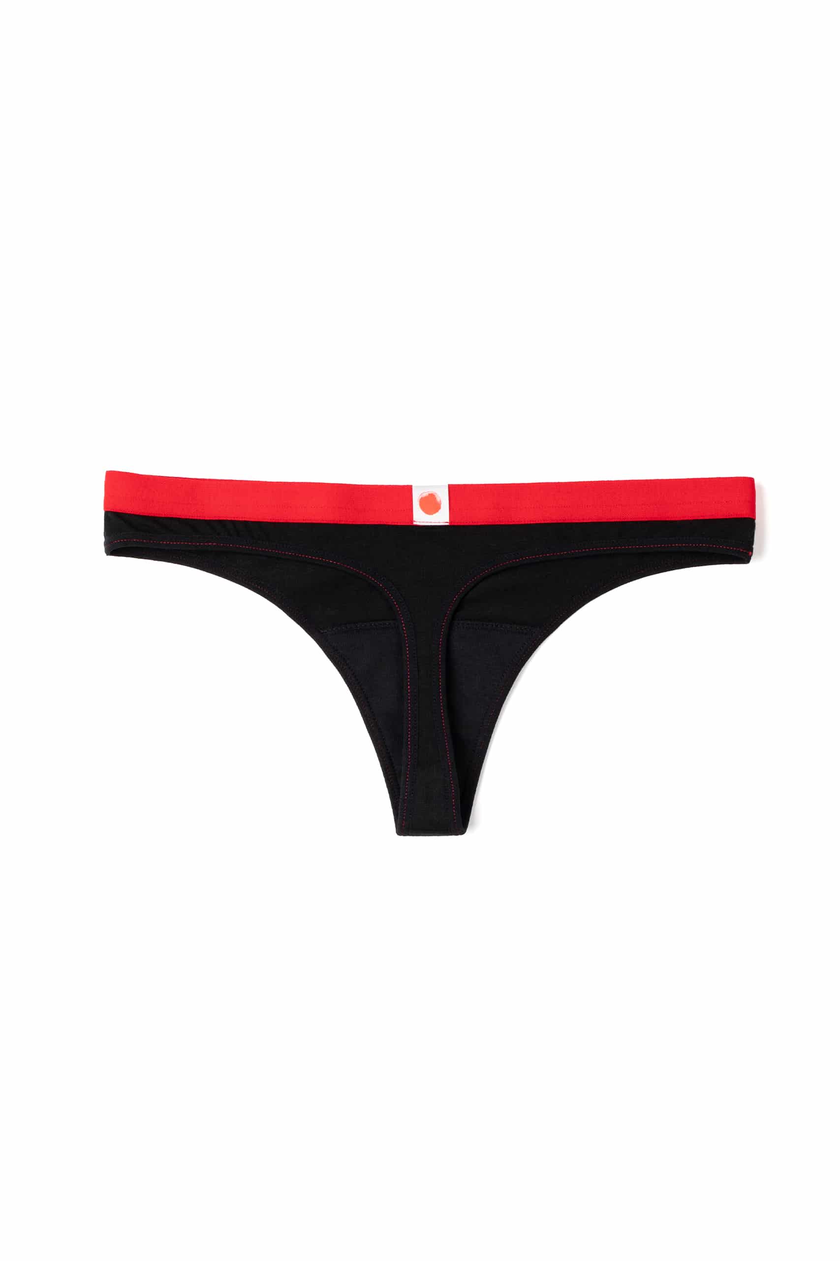 MME L'OVARY - Culottes menstruelles de jour - La Thongy & 3 serviettes - Fibre naturelle - Culotte menstruelle | Samara & Co