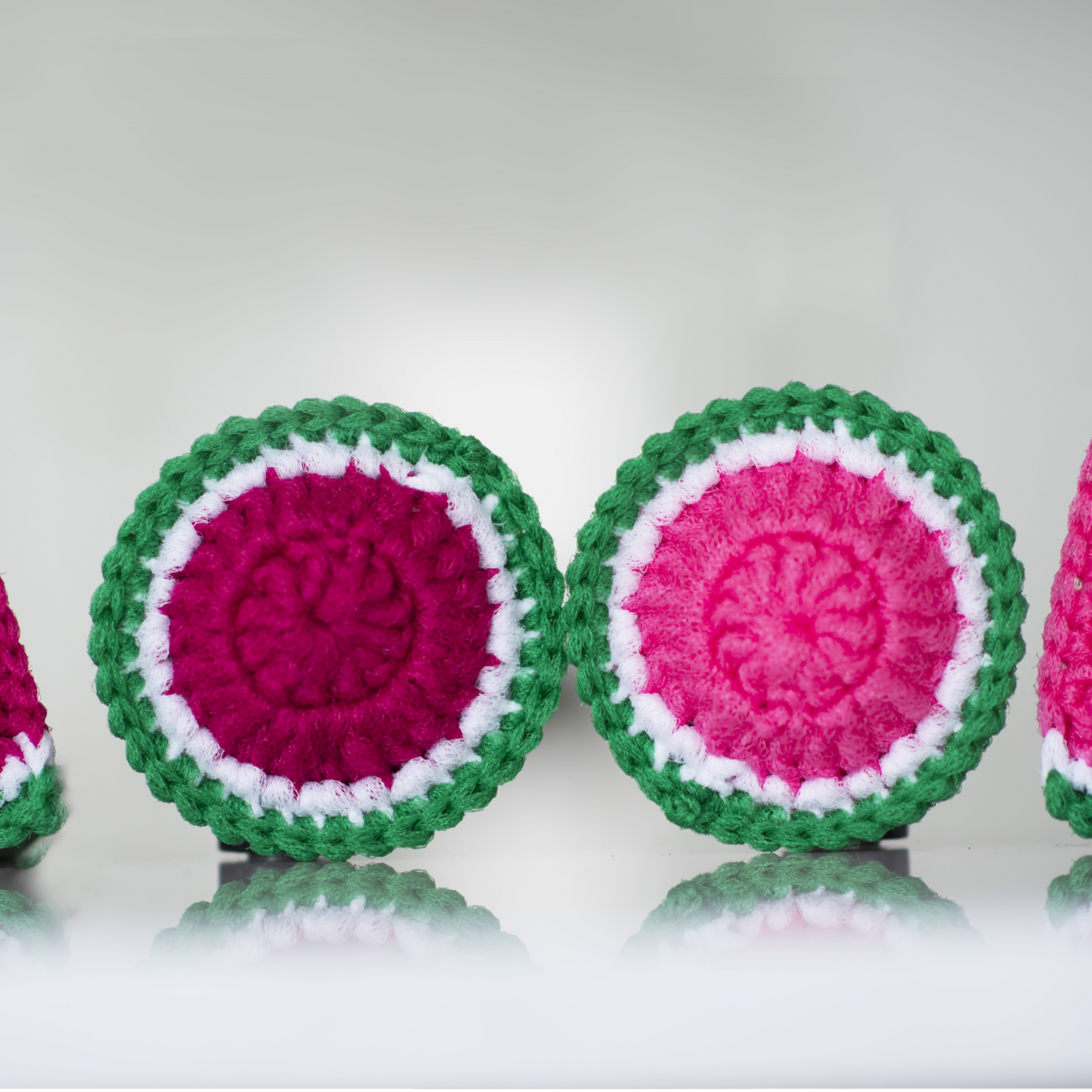 LA CAPITAINE CROCHÈTE - Tampon à récurer réutilisable - faits à la main •  Melon d’eau - Accessoires Maison | Samara & Co
