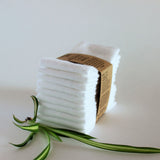 CHEEKS AHOY - Lingettes en coton biologique - Paquet de 10 • Blanc