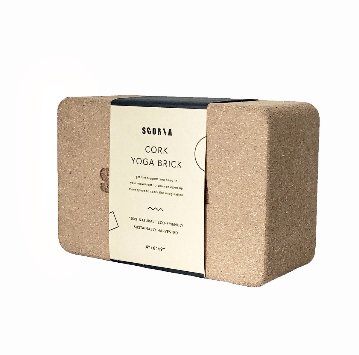 SCORIA WORLD - Le bloc de support en liège - naturellement anti-microbien •  Gros Bloc - Tapis de Yoga | Samara & Co