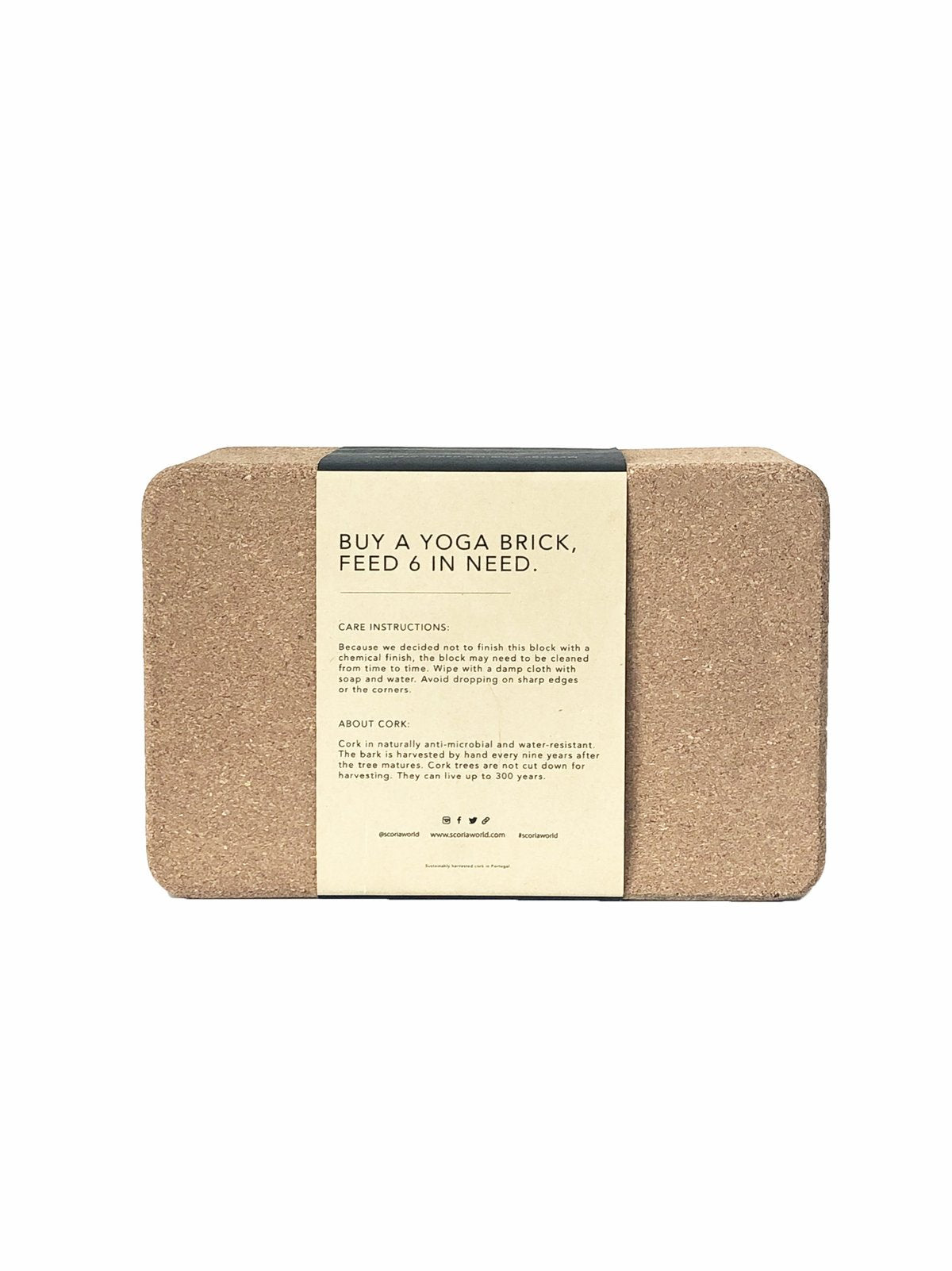 SCORIA WORLD - Le bloc de support en liège - naturellement anti-microbien •  Gros Bloc - Tapis de Yoga | Samara & Co